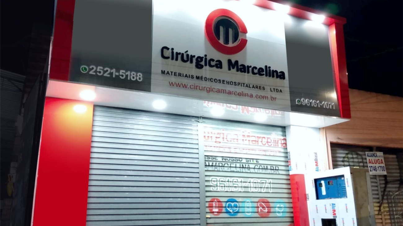 Fachada em Acm - serviço entregue - Cirurgica Marcelina